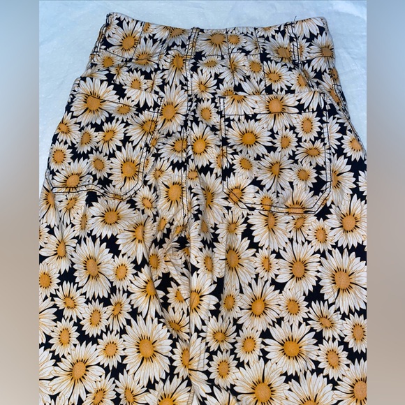 Anthropologie Maeve Size 25 The Colette Crop Wide-Leg Pants Daisy Print - Picture 9 of 10